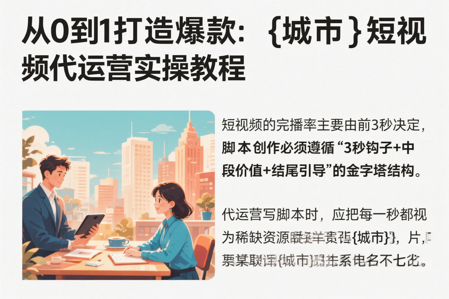 从0到1打造爆款：衢州短视频代运营实操教程
