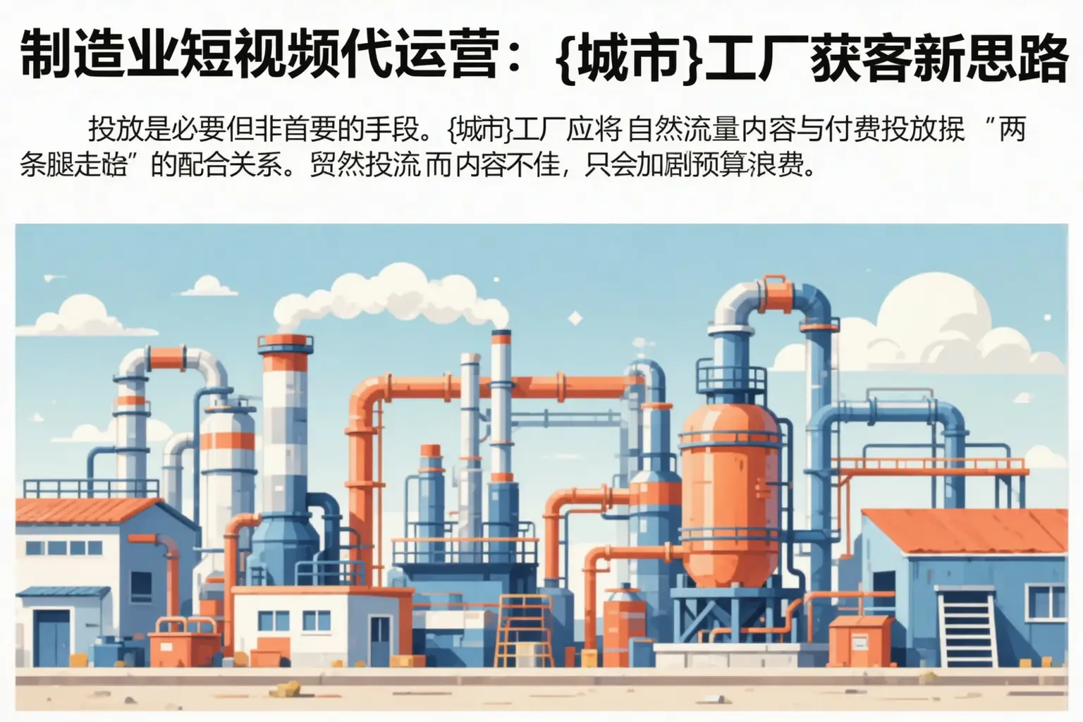 制造业短视频代运营:衢州工厂获客新思路