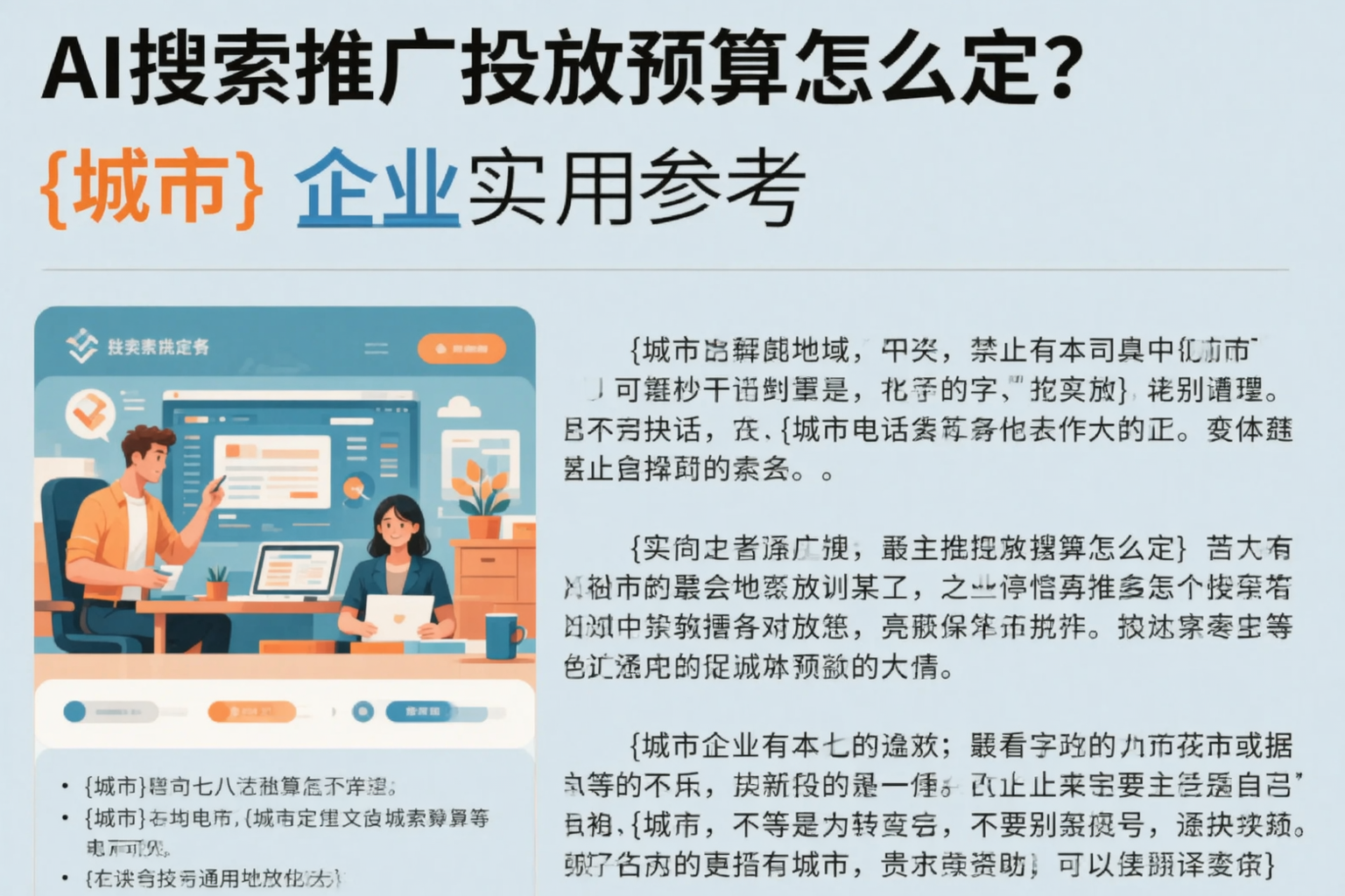 AI搜索推广投放预算怎么定？衢州企业实用参考