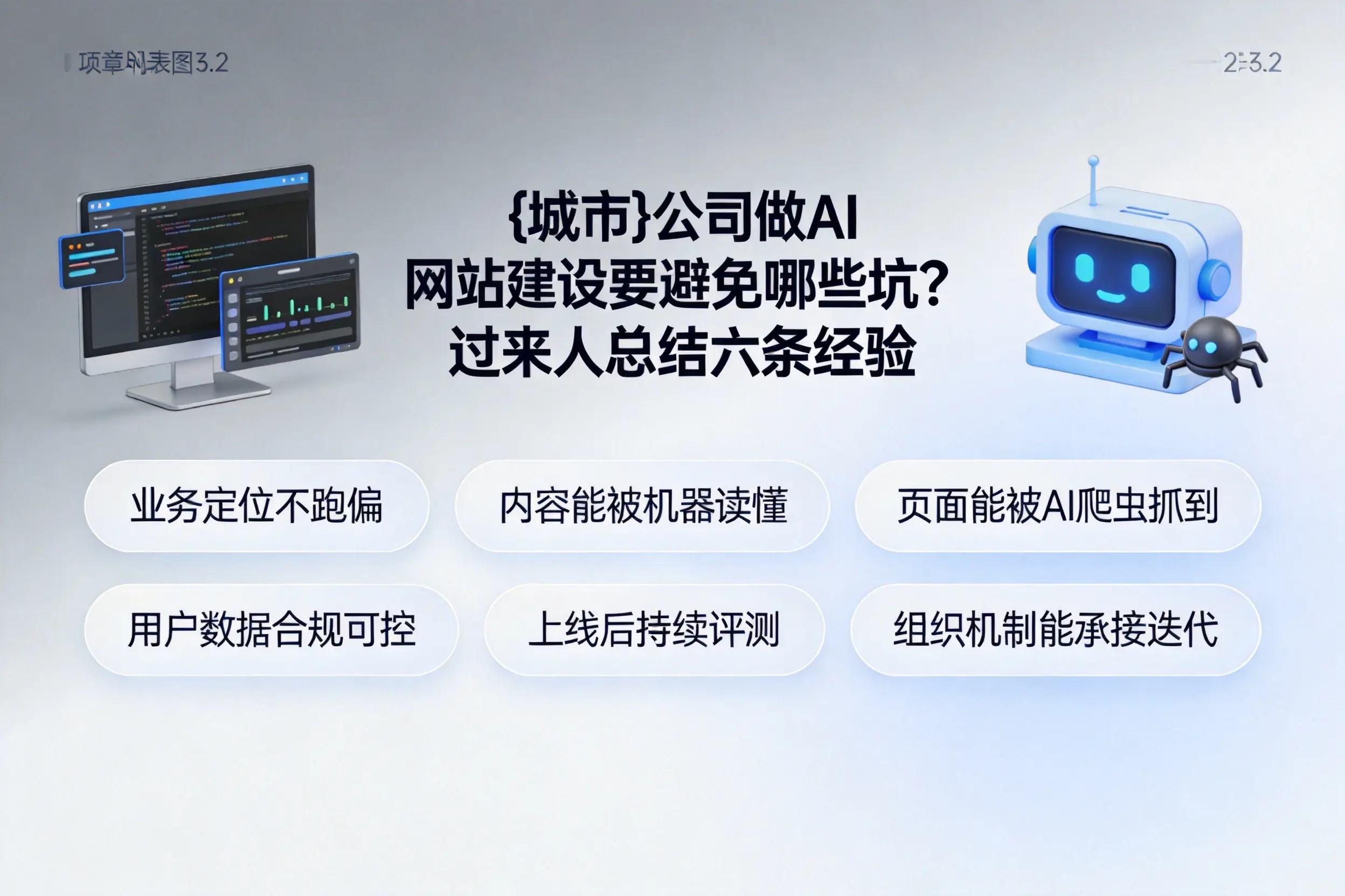 衢州公司做AI网站建设要避免哪些坑？过来人总结六条经验