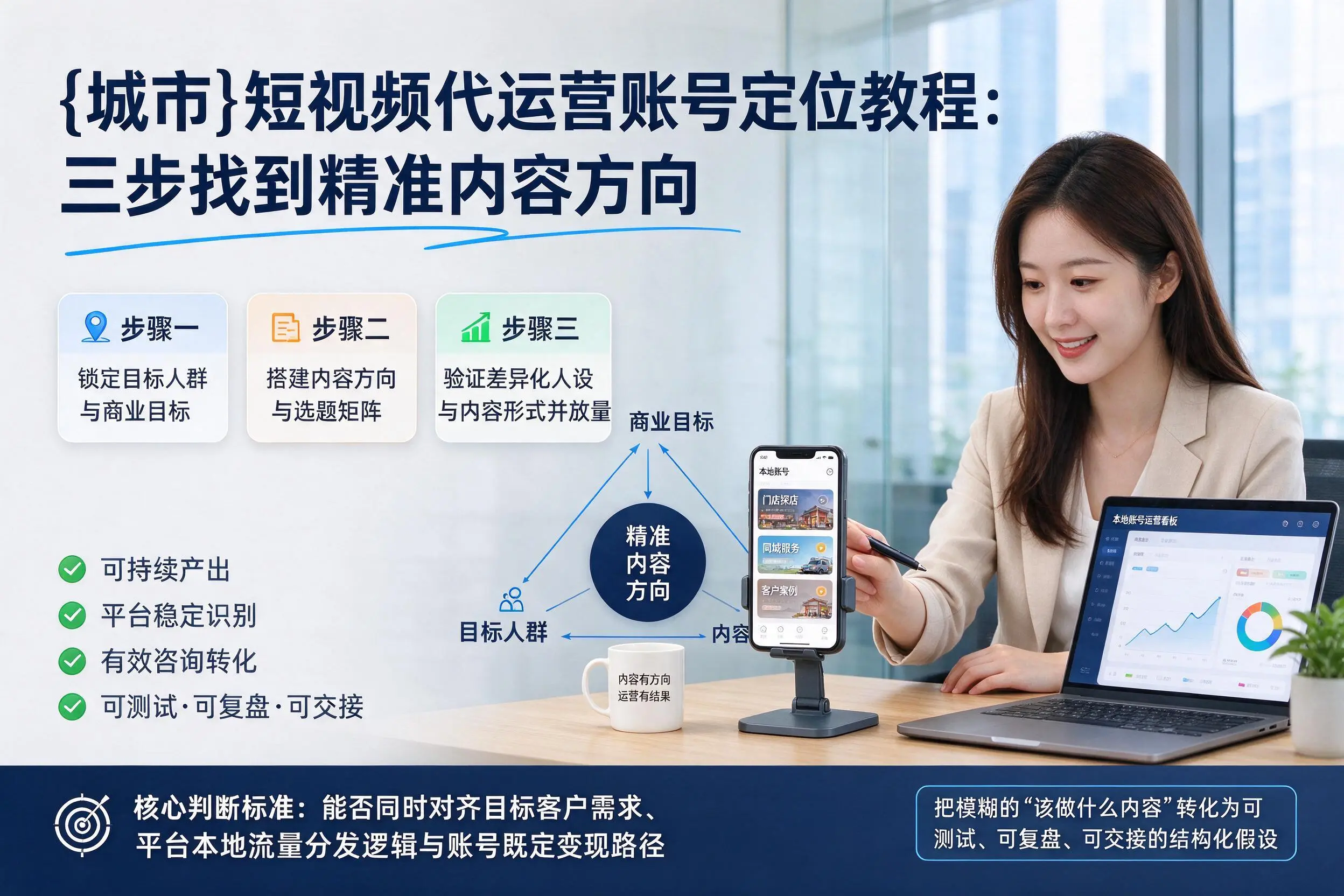 衢州短视频代运营账号定位教程：三步找到精准内容方向