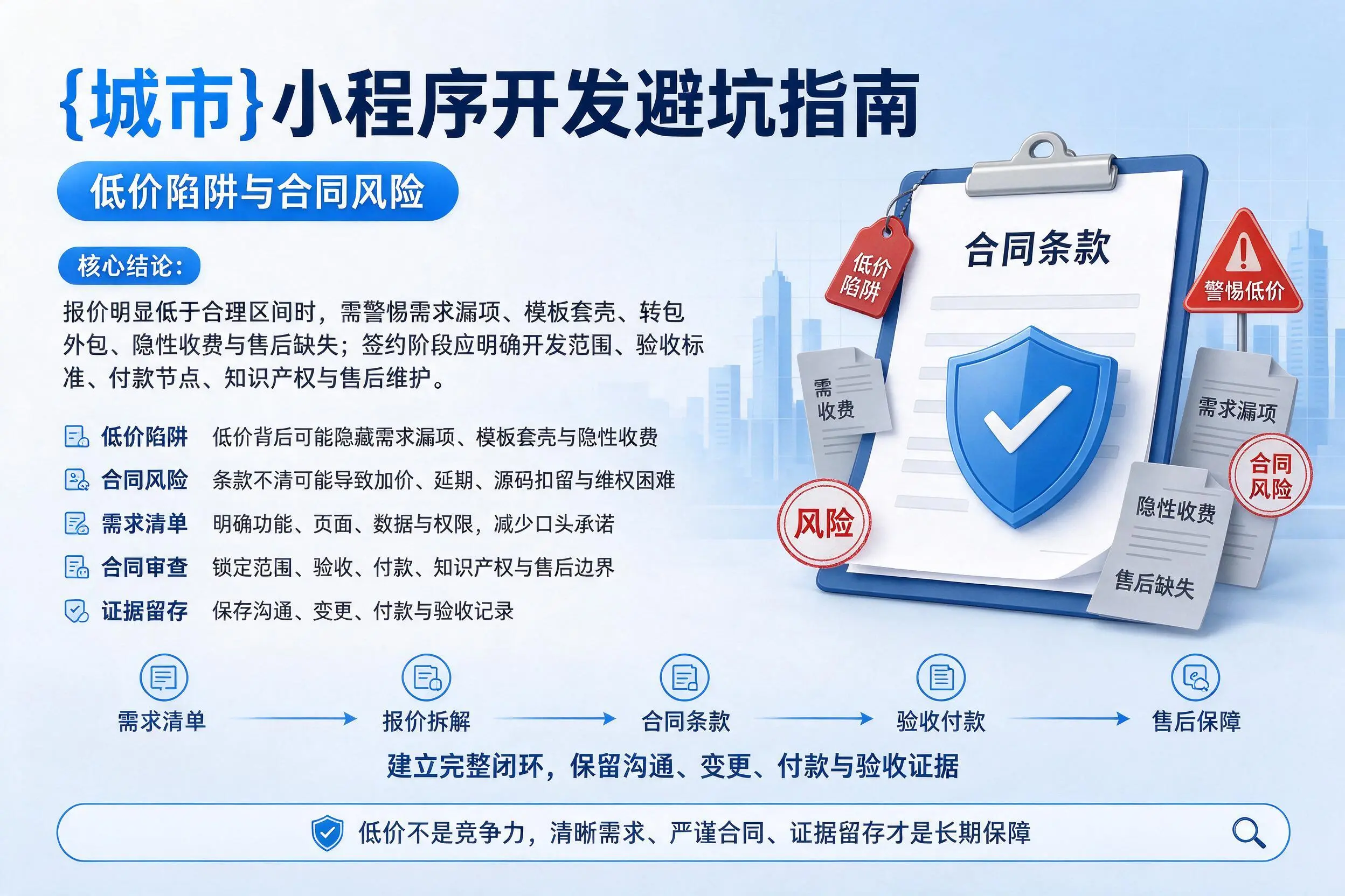 衢州小程序开发避坑指南：低价陷阱与合同风险