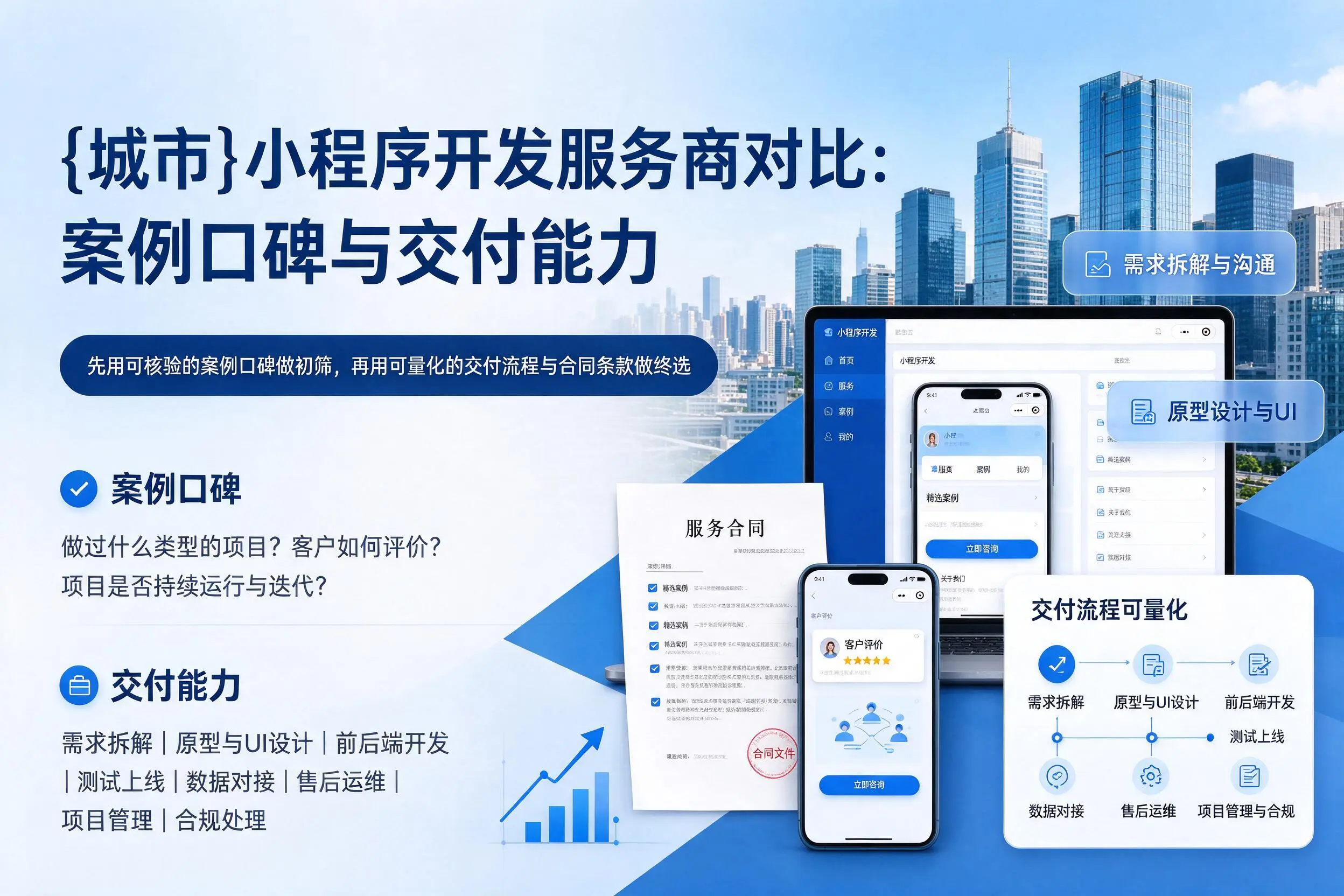 衢州小程序开发服务商对比:案例口碑与交付能力
