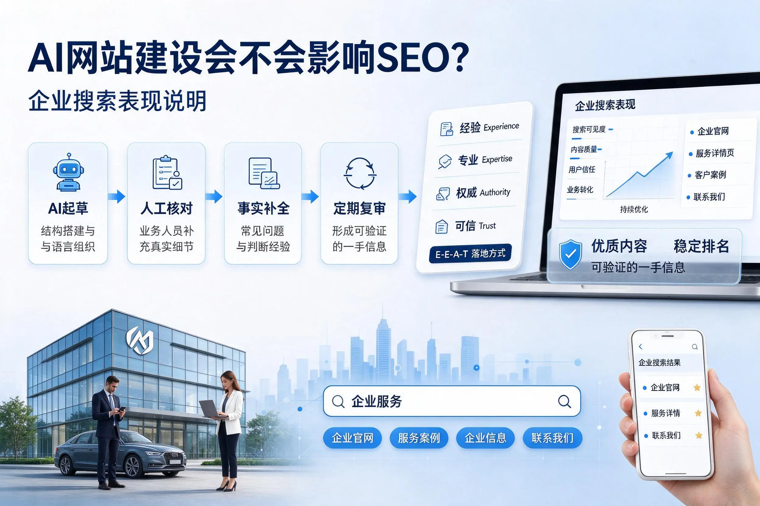 AI网站建设会不会影响SEO？衢州企业搜索表现说明