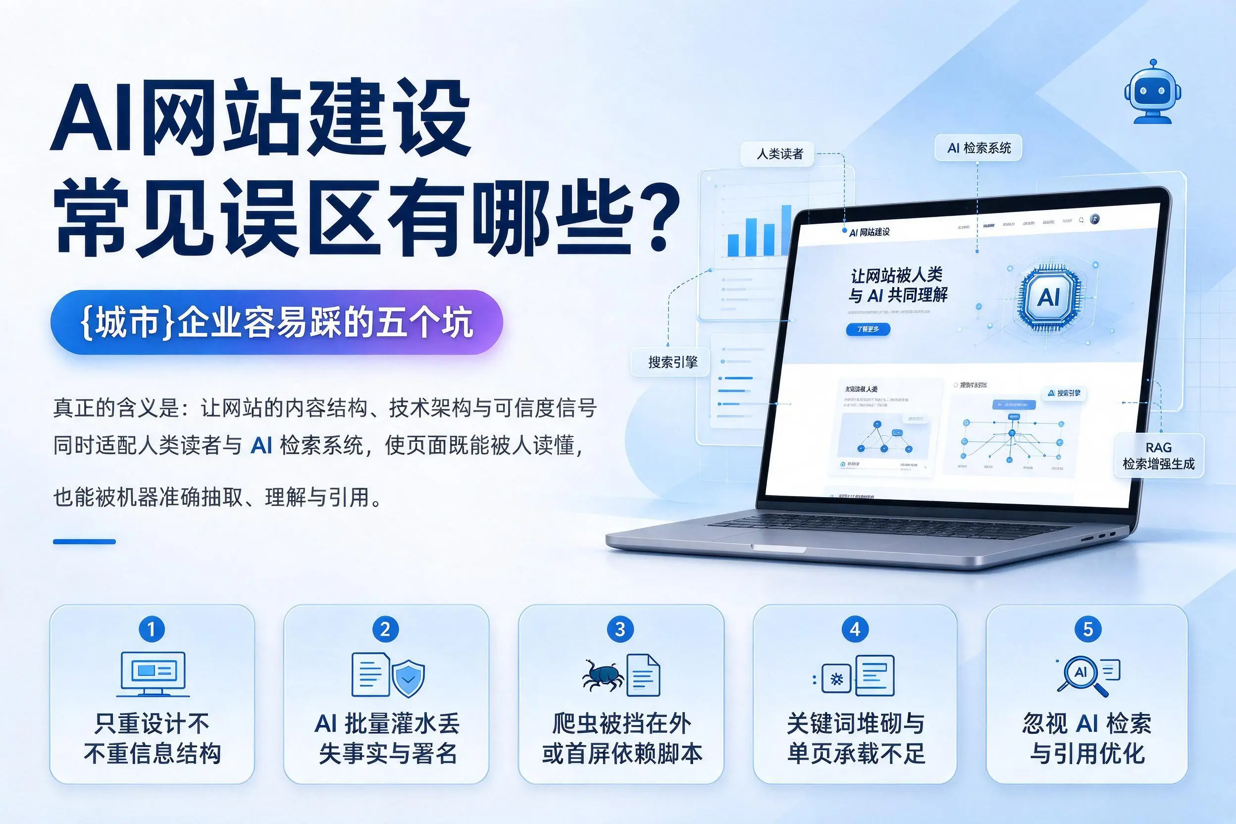 AI网站建设常见误区有哪些?衢州企业容易踩的五个坑