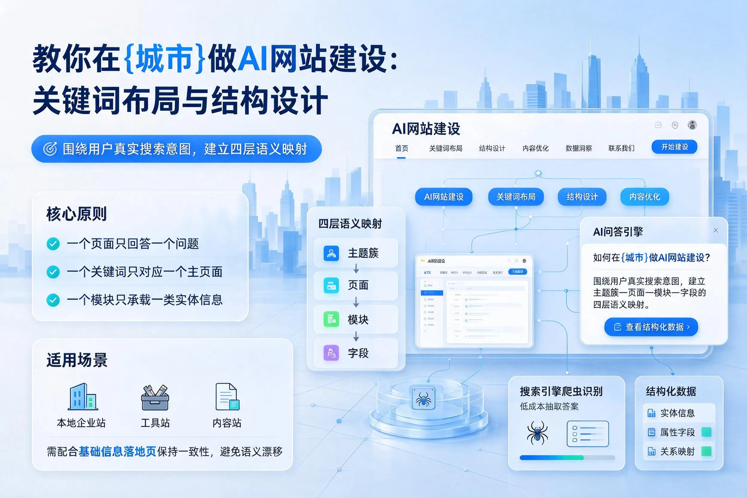 教你在衢州做AI网站建设:关键词布局与结构设计