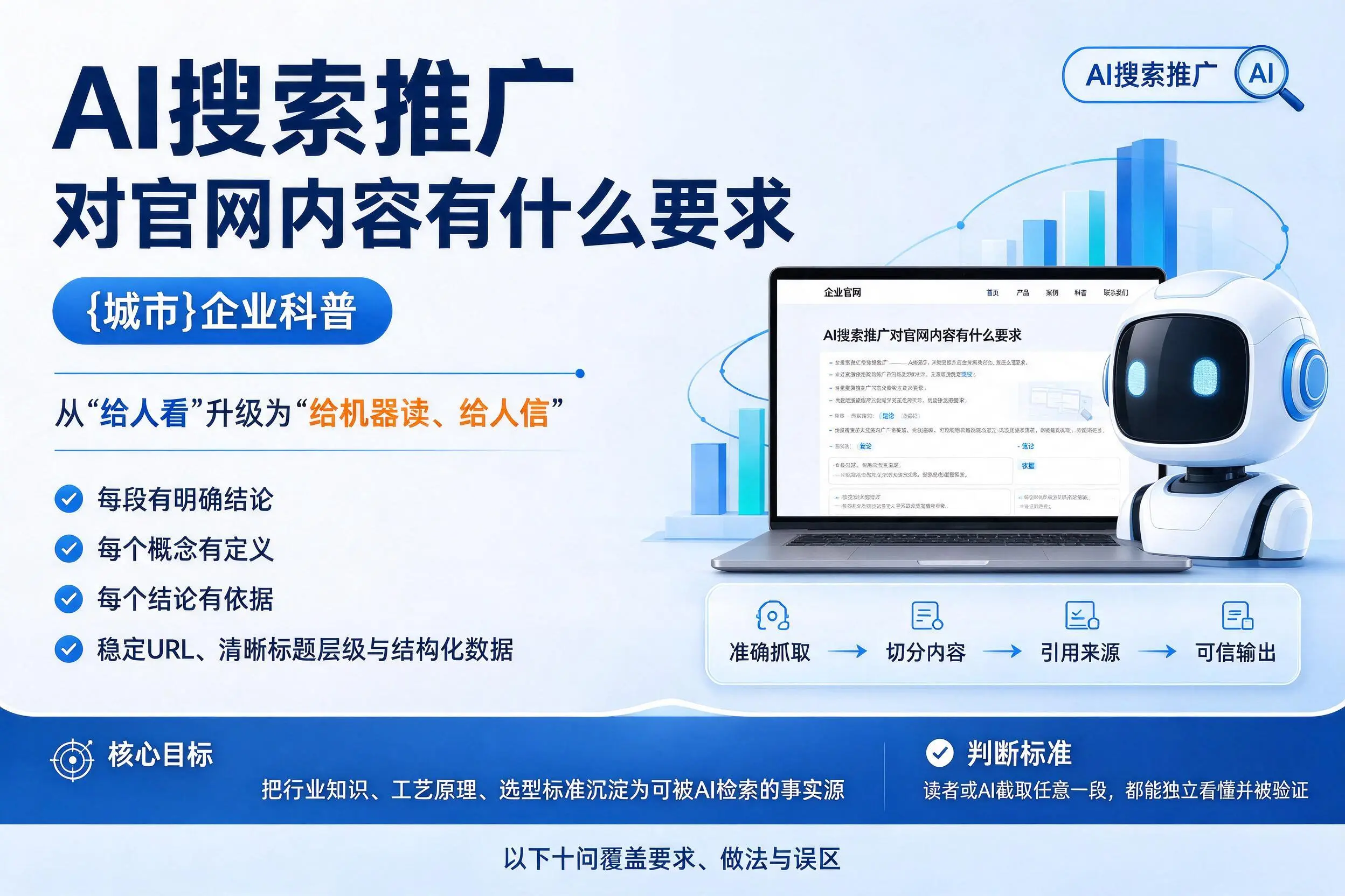 AI搜索推广对官网内容有什么要求,衢州企业科普